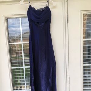 Indigo floor length dress